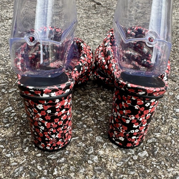 Rebecca Minkoff Women's Sz 8 M Amandine Floral Print Block Heel Slide On Sandal - Picture 5 of 16